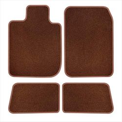 B&B AUTOSPORT E60931-S1A-CO Floor Mats, Prestige Cognac, 4 pc set