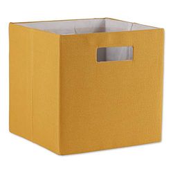 DII Colección de almacenamiento Poly-Cube de lados duros, plegable, sólido, grande, dorado miel