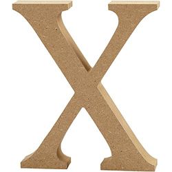 Letter, H: 8 cm, MDF, X, 1pc