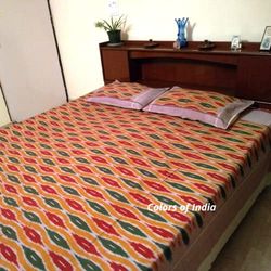 Ikat Bedspread, Bedspread Double, Bed Throw, FREE SHIPPING