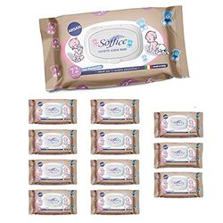 Toallitas húmedas para bebé, 72 unidades Pop-Up Argan – Accesorios y productos para la higiene del bebé, ideales para el cambio de pañales y la guardería – Baby Wipes Delicadas y detergentes – 12