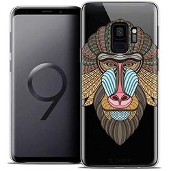 Caseink Beschermhoes voor Samsung Galaxy S9 (5.8) Beschermhoes [Crystal Gel HD Collectie Summer Design Babouin, Zacht, Ultradun, Bedrukt in Frankrijk]