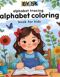 Fun Alphabet Practice and Tracing Book for Kids Ages 4-6 with Letters, Words, and Cute Animals