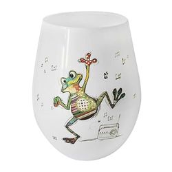 Lesser & Pavey Ceramic Stemless Cup Tumbler | Lovely Wine Tumbler Gifts for Women & Men | Freddy Frog Drawing Drinkware Microwaveable Mug - Bug Art