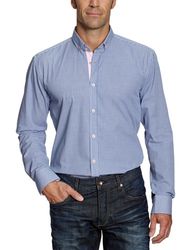 SELECTED HOMME heren vrijetijdshemd Slim Fit 16022503 One mix shirt ls Dark Blue