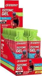 Enervit, Gel Isotónico Manzana, Suplemento para Deportes de Resistencia, Fórmula Isotónica con 20 Gramos de Carbohidratos, Vitamina B1 y Maltodextrina, Sin Gluten, Envase de 24 de 60 Mililitros