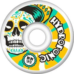 Centrano Unisex – hydroponiska skateboardrullar för vuxna, viss/gul, 56 mm
