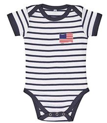 Supportershop USA Body Bambino, Bambini, 5060570687303, Bleu Marine, FR : S (Taille Fabricant : 3-6 Mois)