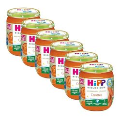 HiPP Biologique Carottes pot 125g - Lot de 6