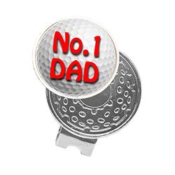 Asbri Golf Unisex Adult No 1. Dad Cap Clip - Silver, N/A