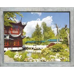 PLAGE 140409 Sticker Trompe L'Oeil Venster - Aziatische Tuin, Multi kleuren (60 x 75 cm)