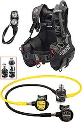 Cressi Start Pro Scuba Set DIN - B.C.D. Start Pro + 1st Stage MC9 + 2nd Stage Compact + Octopus Compact Console 2 Instrument