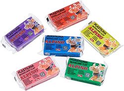 1 Plastilina 50 g Alpino Fluo Sdo