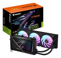 Gigabyte AORUS GeForce RTX 5090 XTREME WATERFORCE 32G grafische kaart - 32 GB GDDR7, 512bit, PCI-E 5.0, 2655MHz kernklok, 3 x DP 2.1a, 1 x HDMI 2.1b, NVIDIA DLSS 4, GV-N5090AORUSX W-32GD