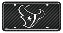 Rico MTG0601CF Texans – Design Fibre de Carbone – Étiquette Automatique en métal