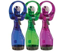 Maxcasa 8017365029845 Ventilateur avec diffuseur d'eau idéal pour les voyages ou points ouverts