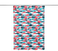 Bonamaison, Rideau de Douche Imprimé Numériquement, Anneaux de Rideau de Douche Inclus, 1 Pièce, 140X200 Cm - Conçu et fabriqué en Turquie