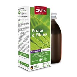 Ortis - Fruits & Fibres Action Douce Sirop 250 ml - Complément Alimentaire pour Maintenir un Transit Intestinal Régulier - Adapté à Toute la Famille - 100% Naturel à base de Figues