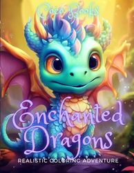 Enchanted Dragons: Realistic Coloring Adventure: Journey into the World of Mythical Beasts!