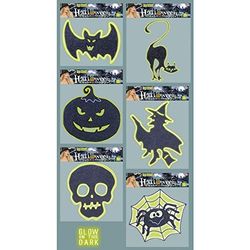 Widmann LIBROLANDIA 1171G VETROFANIE HALLOWEEN GLITTER FOSFORESCENTI