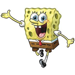 RoomMates Naklejki ścienne dla dzieci z możliwością zmiany położenia - Spongebob gigantyczny