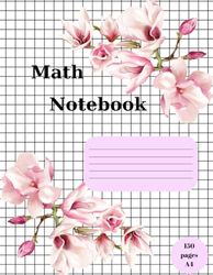 Math Notebook: 1/2 Inch Squares Lined Graph Paper for Students