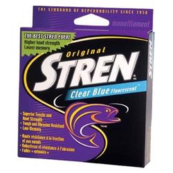 Stren Ligne de pêche monofilament - Transparent/Bleu Fluorescent - 5,4 kg - Convient pour Les environnements d'eau Douce