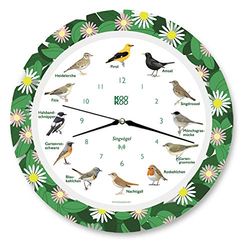 KOOKOO Wall Clocks, Plastic Glass, Flower Planet, 34cm