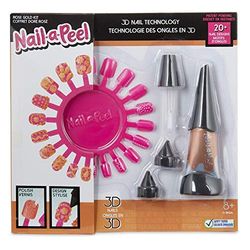 Giochi Preziosi Nail à Peel Starter Kit Ongles lucide avec décorations 3D, Rose Doré