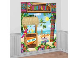 amscan Tiki Scene Setter väggdekorationssats – 5 st, flerfärgad