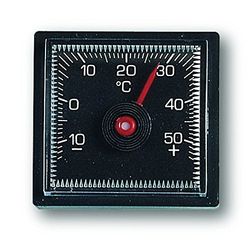 TFA 16,1001-Termometro in PVC, Colore: Nero