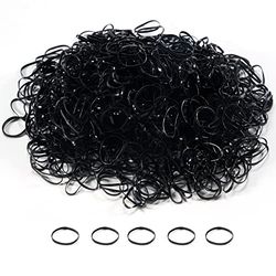 ChouchouClip 1000 piezas de lazos para el cabello, lazos finos de goma de nailon para el cabello, lazos elásticos para el cabello para mujeres y niñas, Mini bandas para el cabello para niños