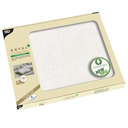 Papstar Royal Collection Plus, 60 Placemats which is just, Tissue 30 cm x 40 cm White 85781