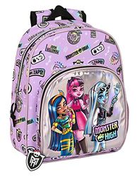Safta MONSTER HIGH Sac à dos pour enfants de différents âges, confortable et polyvalent, qualité et résistance, 28 x 10 x 34 cm, Lilas, lilas, Estándar, Décontracté