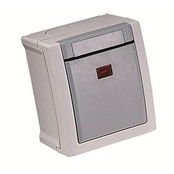 Viko Interrupteur de contrôle pour pièces humides Pacific gris 90591023-DE