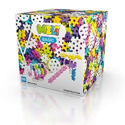 Meli Basic Constructor Pink 600 | 600 Building Blocks Including Wheels & Special Parts | Creative Plug-In Game for Children from 3 Years | Construction Toy for Cars, Robots & More