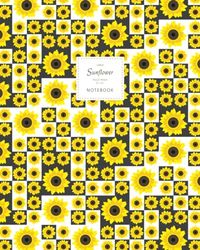 Sunflower Notebook - Ruled Pages - 8x10 Cuaderno - Large (Grey)