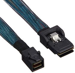 SilverStone SST-CPS06 - Internal Mini SAS HD SFF8643 36Pin to SFF8087 Thick Shielded Cable (with Sideband), 0.6M