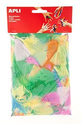 APLI Kids 13281 - Penas para trabalhos manuais (14 g), multicolor