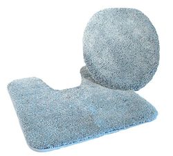 Kinzler J-10052/17 - Alfombra de baño, Tela Vaquera, 47 x 50 cm, Color Azul Claro