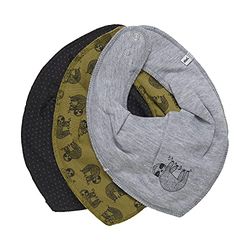 Pippi Unisex - bebis 5865 Haklappar, Grön mossa, 3 stycken