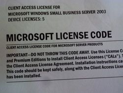 Microsoft WIN SBS CAL 2003 ENGLISH 20 TRANSITION PAK DEVICE CAL