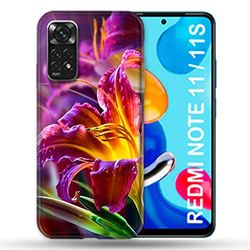 Custodia per Xiaomi Redmi Note 11/11S, motivo: fiori gili colorati