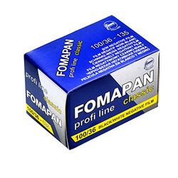 Fomapan negativo de Foma em branco e preto, ISO 100, 35 mm, 36 exposições