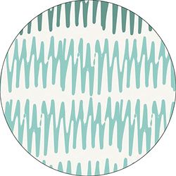 Bonateks, Ronde digitaal bedrukte muismat, antislip onderkant, voor kantoor en thuis, diameter: 22 cm