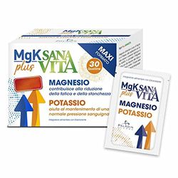 Paladin Pharma Sanavita - Mgk Plus Integratore Magnesio e Potassio, 30 Bustine