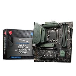 MAG B660M BAZOOKA DDR4 Placa Base Micro-ATX - Admite Procesadores Intel Core 12th Gen, LGA 1700 – DDR4 Dual Channel DDR4, Ranura PCIe 3.0 x1, LAN 2.5G