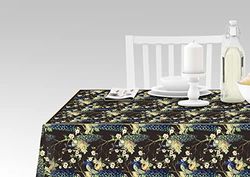 Doge Milano Nappe avec impression numérique, 100% Made in Italy Nappe antidérapante pour salle à manger, lavable et antitache, Modèle Hermes - Ronin, cm 140x140