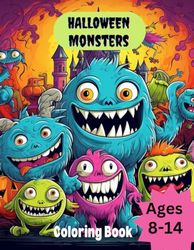 Halloween Monsters Coloring Book: A Children's Coloring book full of Monsters,40 Exciting, Fun, Coloring Pages to keep your kids busy this Halloween season.