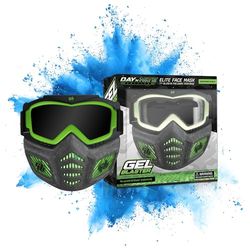 Gel Blaster Masque Facial d'Élite - Masque Facial Tactique Lumineux - Masque Facial avec Cadre de Mâchoire Ventilé Adapté à Tous Les Types de Visages - pour Âges 14+